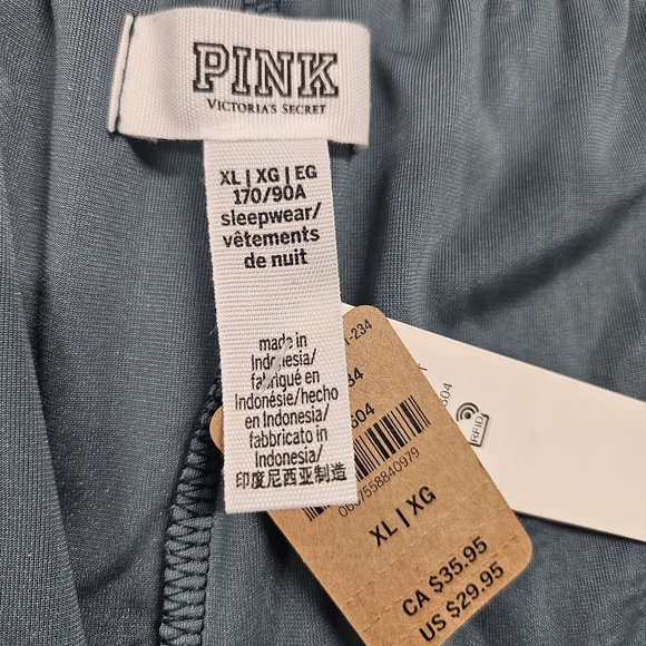 Victoria's Secret PINK VELVET BOXY BOXER PAJAMA SHORTS Green Rhinestone  XL NWT - Picture 8 of 12